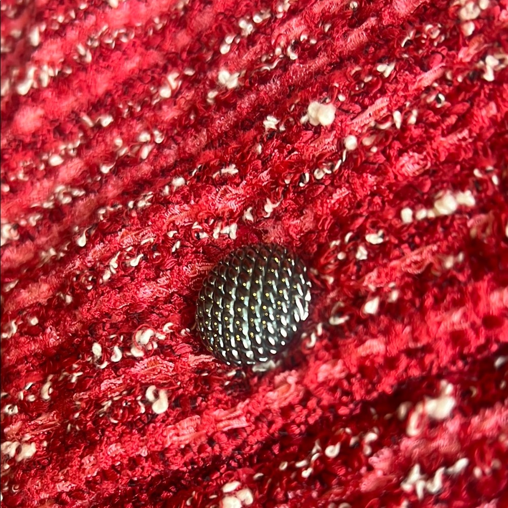 St .John Chic Red Tweed Jacket - Picture 5 of 5
